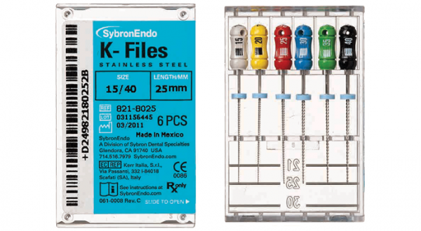 Sybron Endo K Files 25mm - 6pk 6