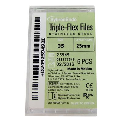 Sybron Endo Triple Flex Files 30mm    - 6pk 8