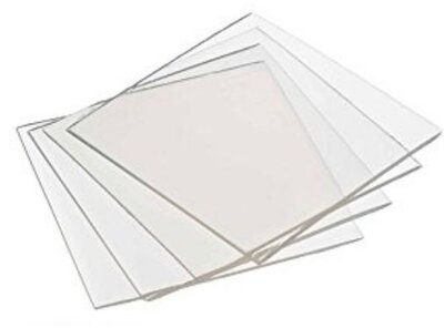 WHW Blanks 1MM Clear Retainer/Splint Material Hard 127MM Square  X10