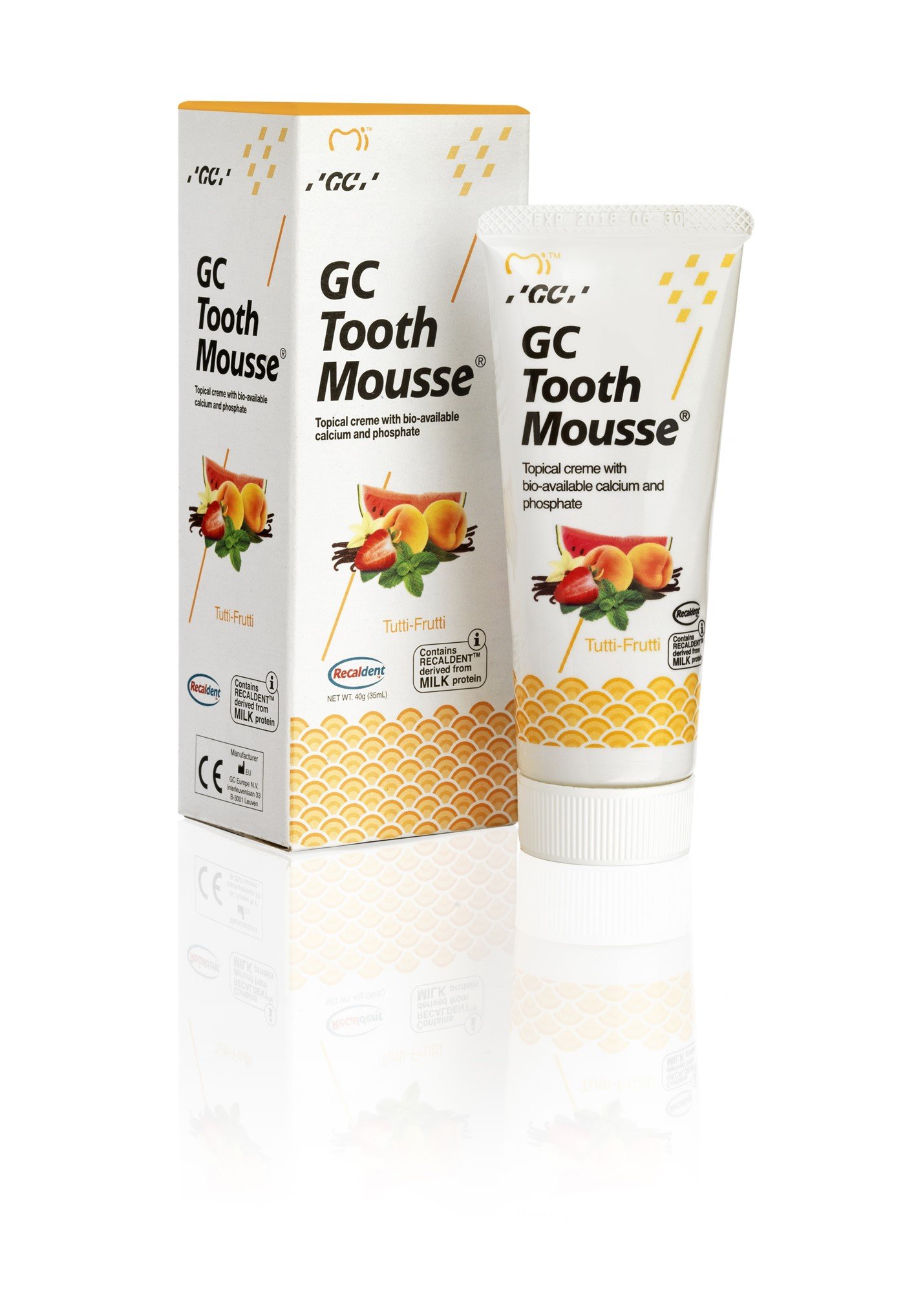 GC Tooth Mousse 10 X 40G(35ML) Tutti Frutti - DMI Dental Consumables Ireland - Next Day Delivery